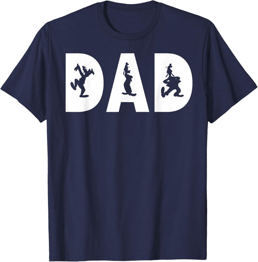 Disney Mickey and Friends Father's Day Goofy Dad Fill Small T-Shirt - T-Shirt | Navy