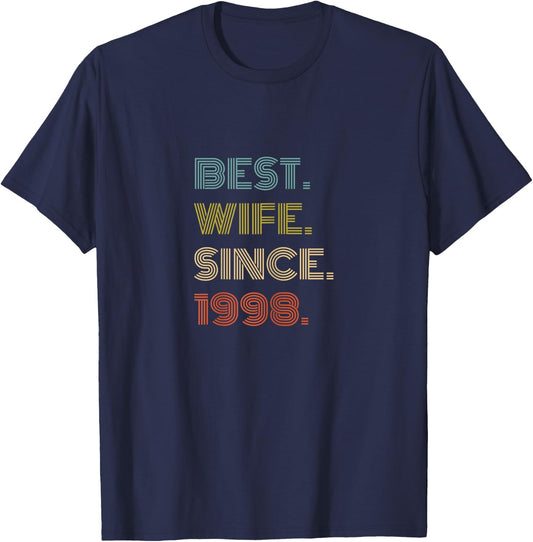 Best Wife Since 1998 T-Shirt - T-Shirt | Navy
