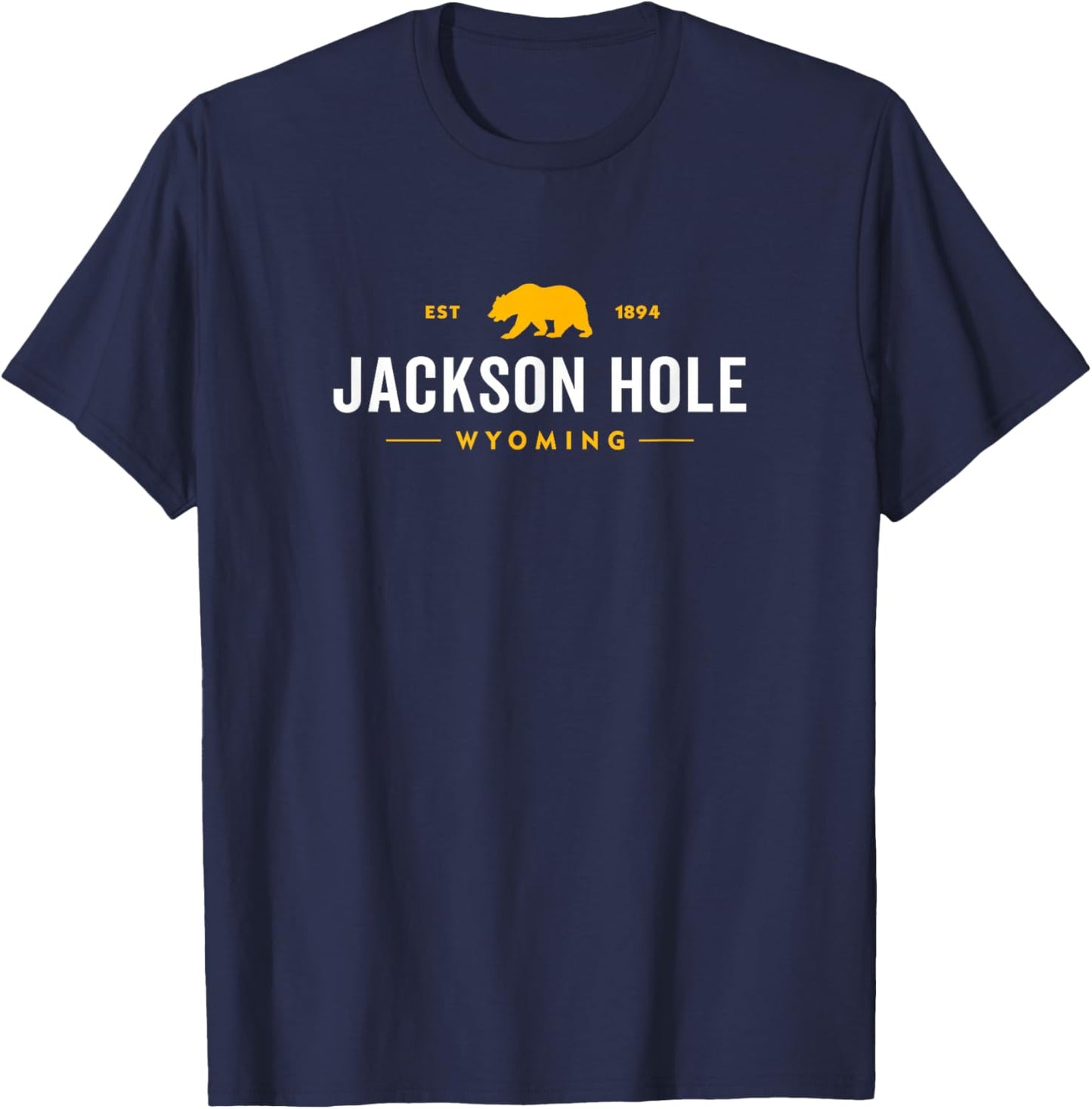 Retro Jackson Hole Wyoming Grand Teton Vintage T-Shirt - T-Shirt | Navy