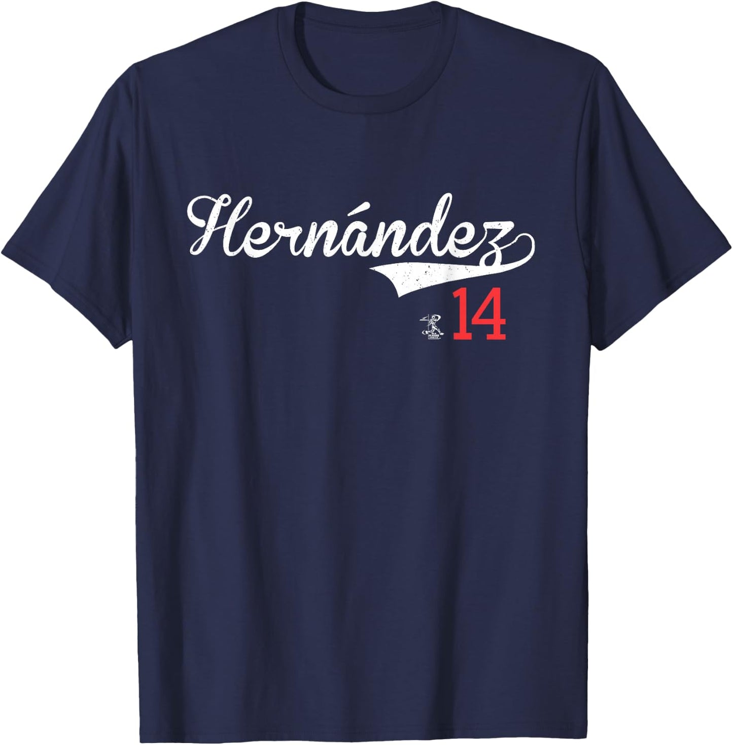 Kike Hernandez Vintage Gameday T-Shirt - T-Shirt | Navy