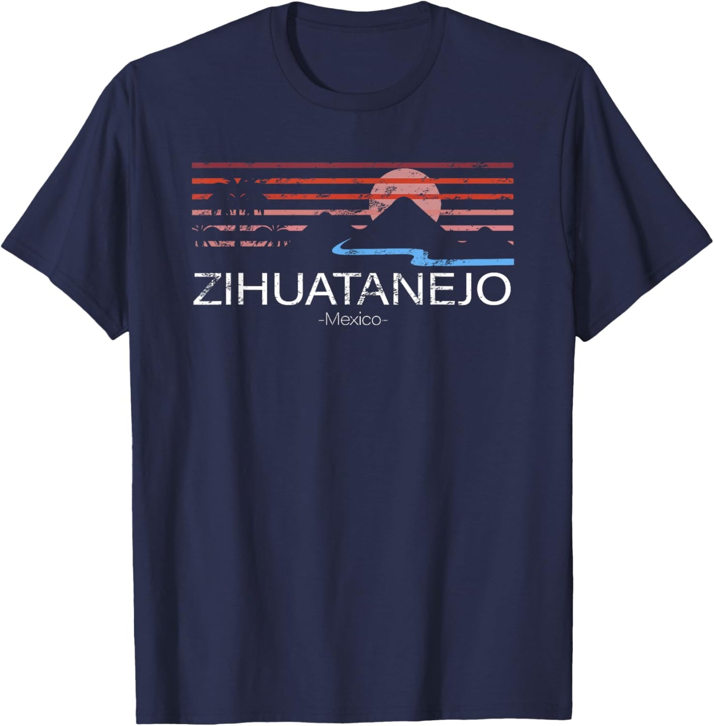 Zihuatanejo Mexico T-Shirt - T-Shirt | Navy