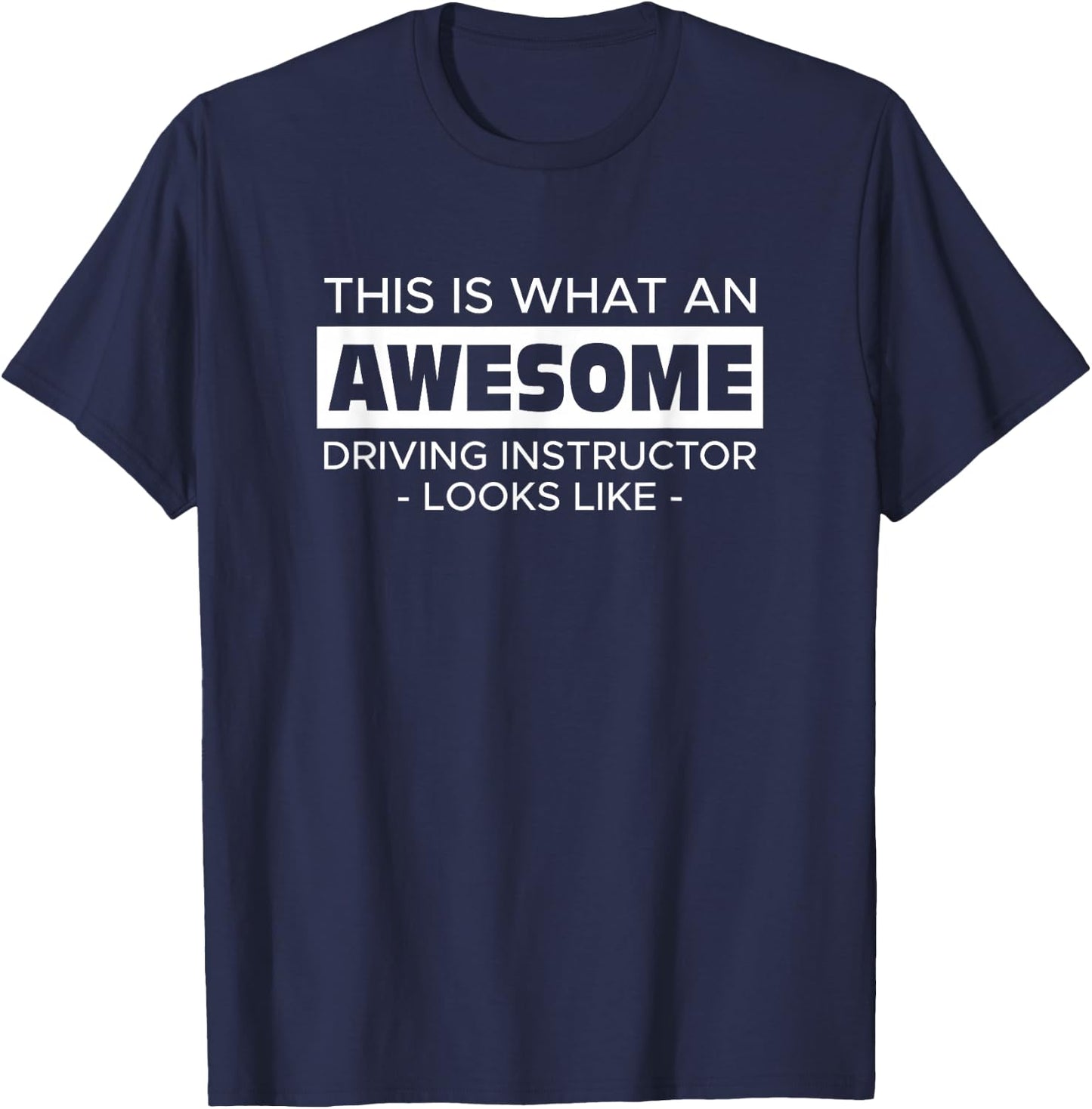 Driving instructor driving school gift car driving licence driving student T-Shirt - T-Shirt | Navy