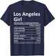 LOS ANGELES GIRL CA CALIFORNIA Funny City Home Roots Gift T-Shirt - T-Shirt | Navy