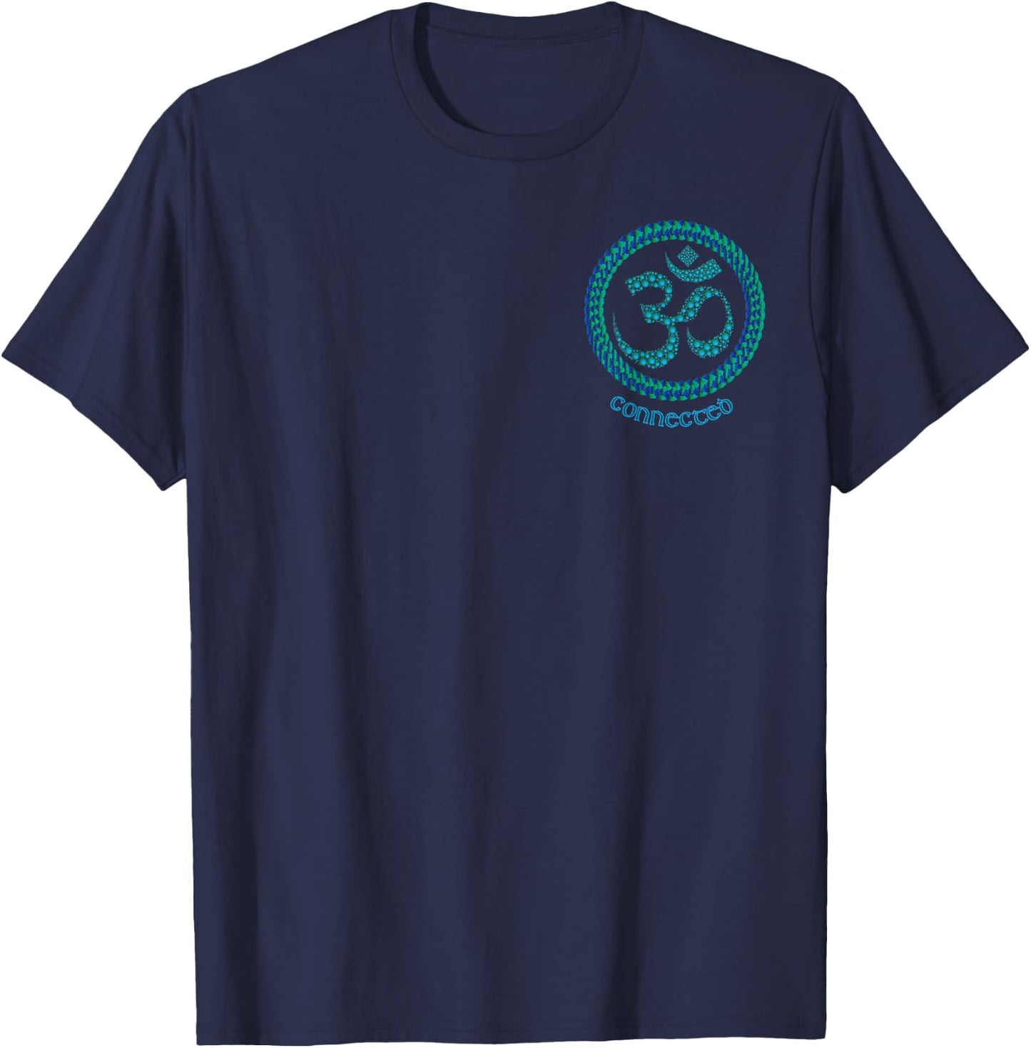 The Ohm, Om or Aum symbol. More artwork on back T-Shirt - T-Shirt | Navy