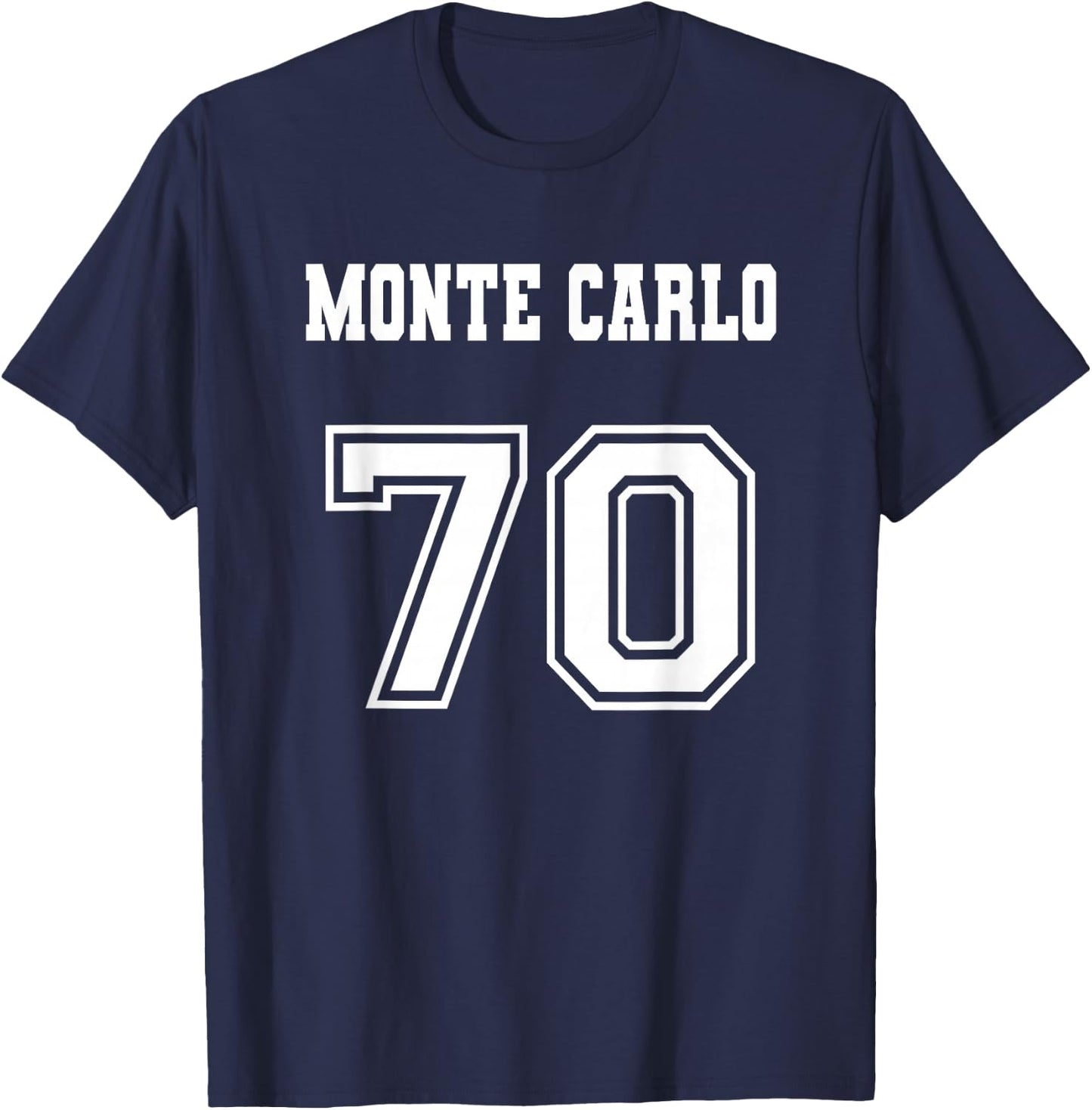 Jersey Style Monte Carlo 70 1970 Old School Muscle Car T-Shirt - T-Shirt | Navy