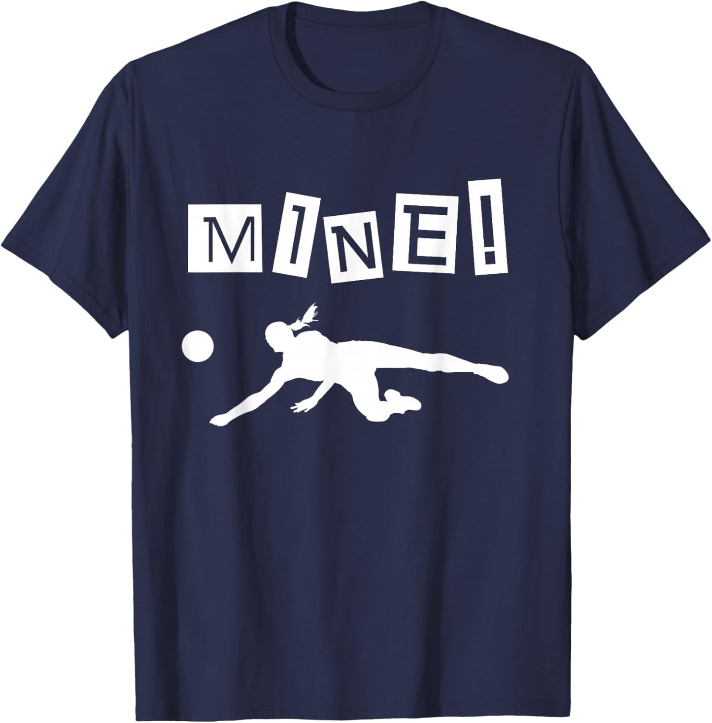 Volleyball Player Funny Volleyball T-Shirt - T-Shirt | Navy