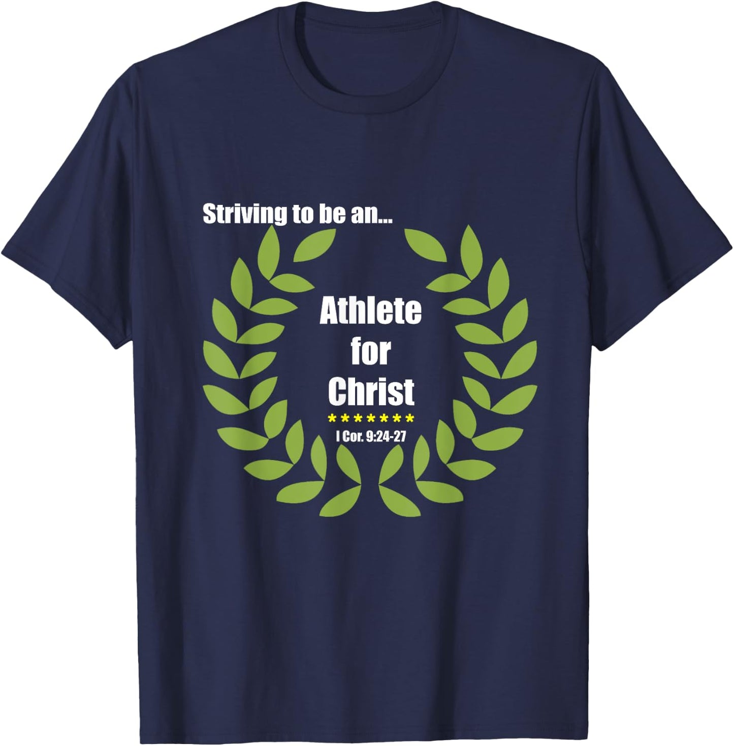 St. Nectarios Orthodox Church Athlete For Christ T-Shirt - T-Shirt | Navy