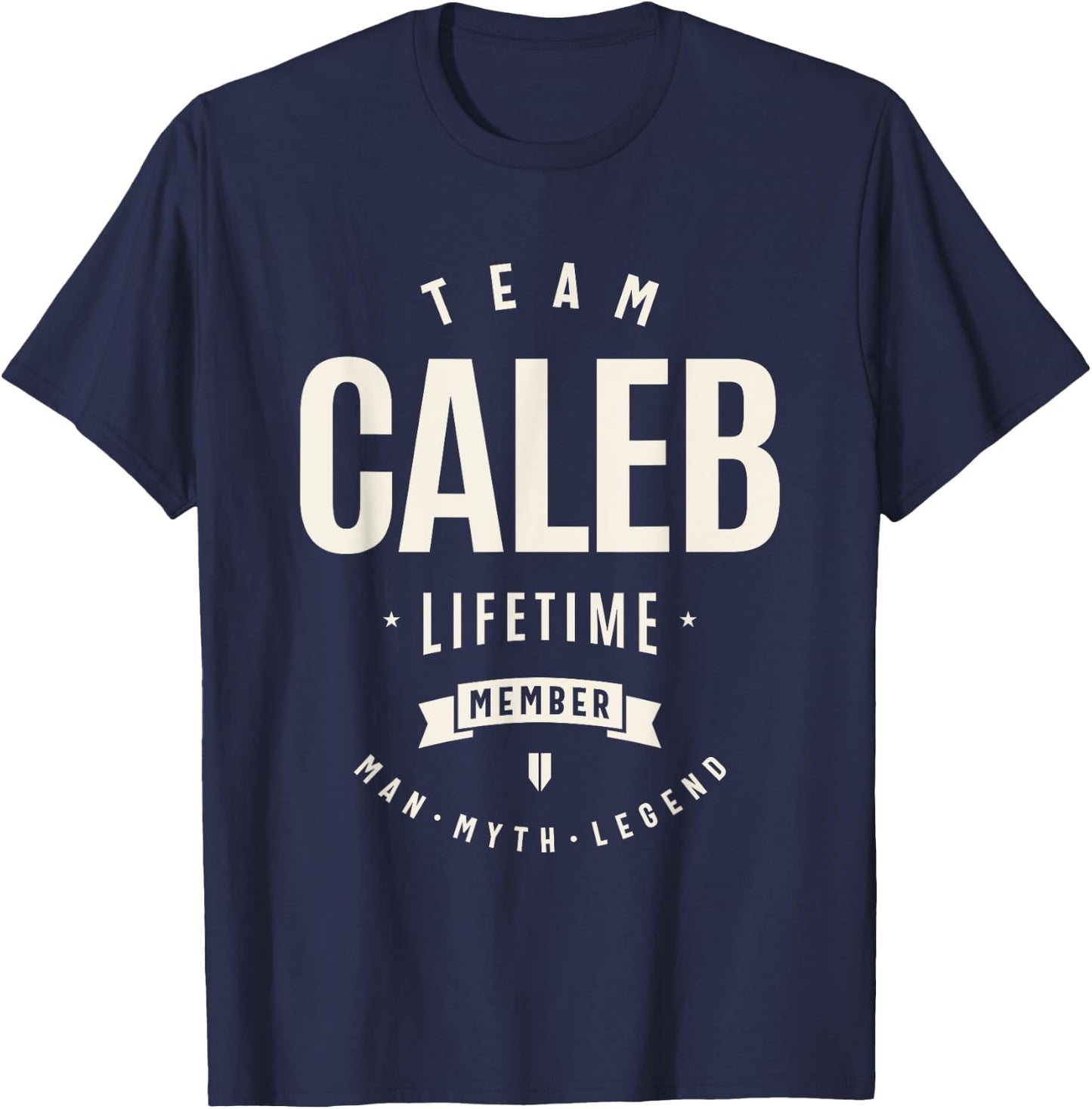 Team Caleb Lifetime Member Funny Name Caleb T-Shirt - T-Shirt | Navy