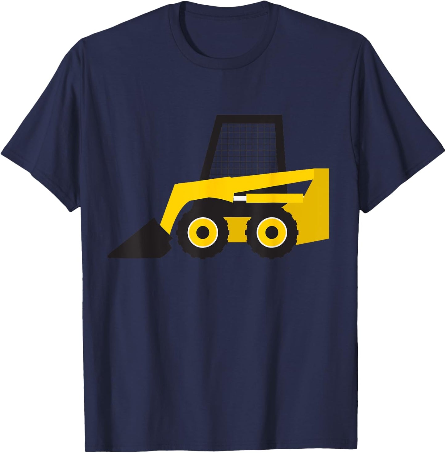 Little Worker Construction Skid Steer Loader Tractor T-Shirt - T-Shirt | Navy