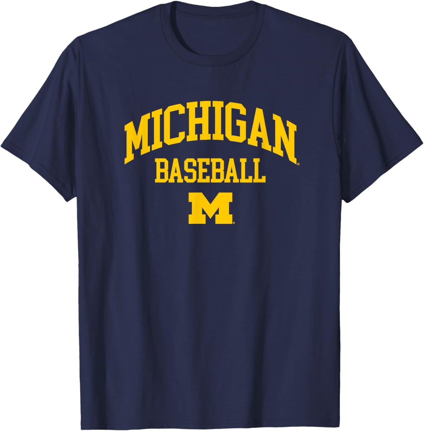 University of Michigan Wolverines U of M Baseball T-Shirt - T-Shirt | Navy
