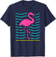 Retro Flamingo T-Shirt - T-Shirt | Navy