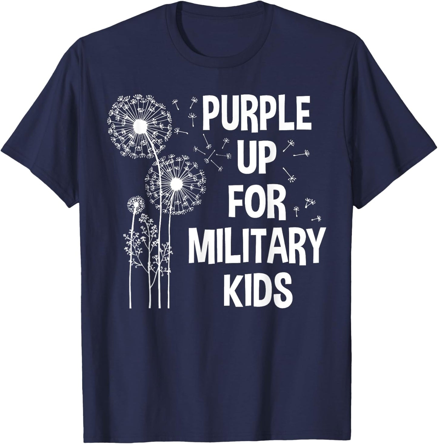 Purple Up for Military Kids - Month of the Military Child T-Shirt - T-Shirt | Navy