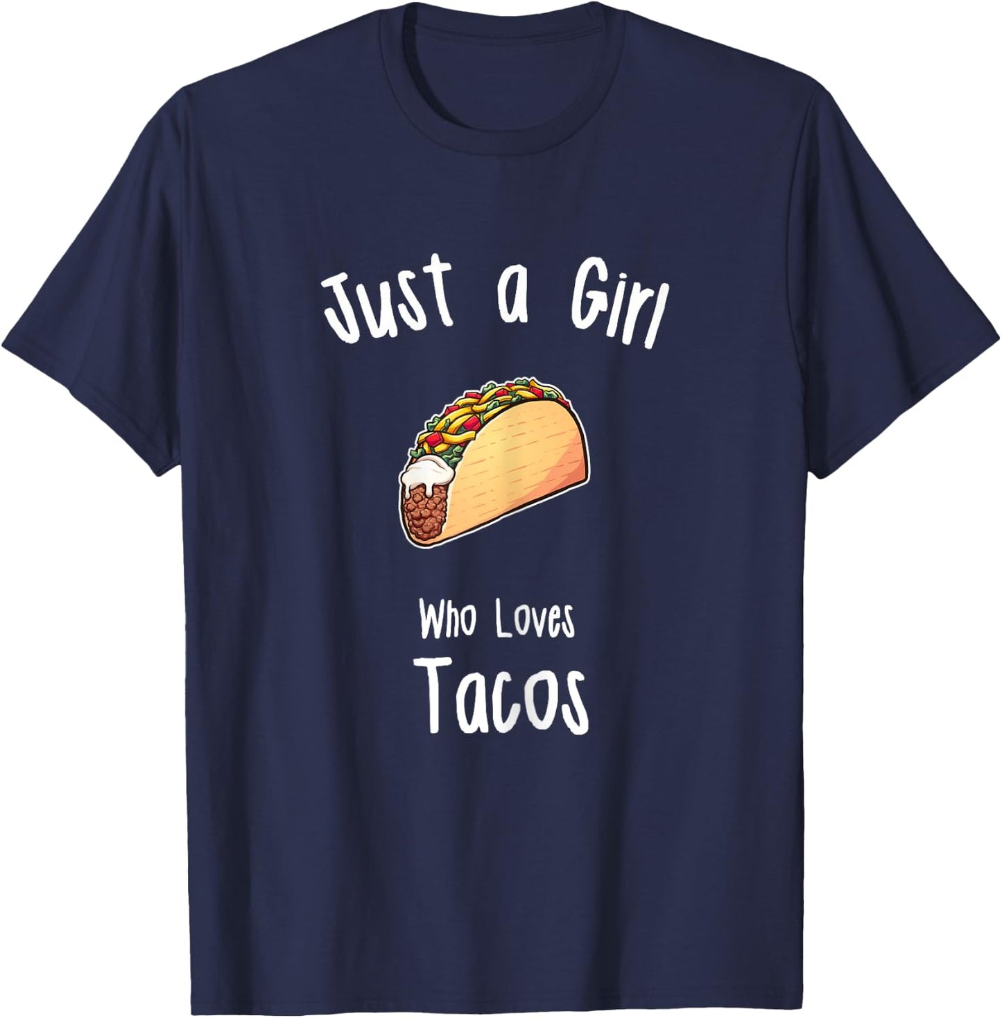 Girls Taco Shirt | Girls Taco T-Shirt - T-Shirt | Navy