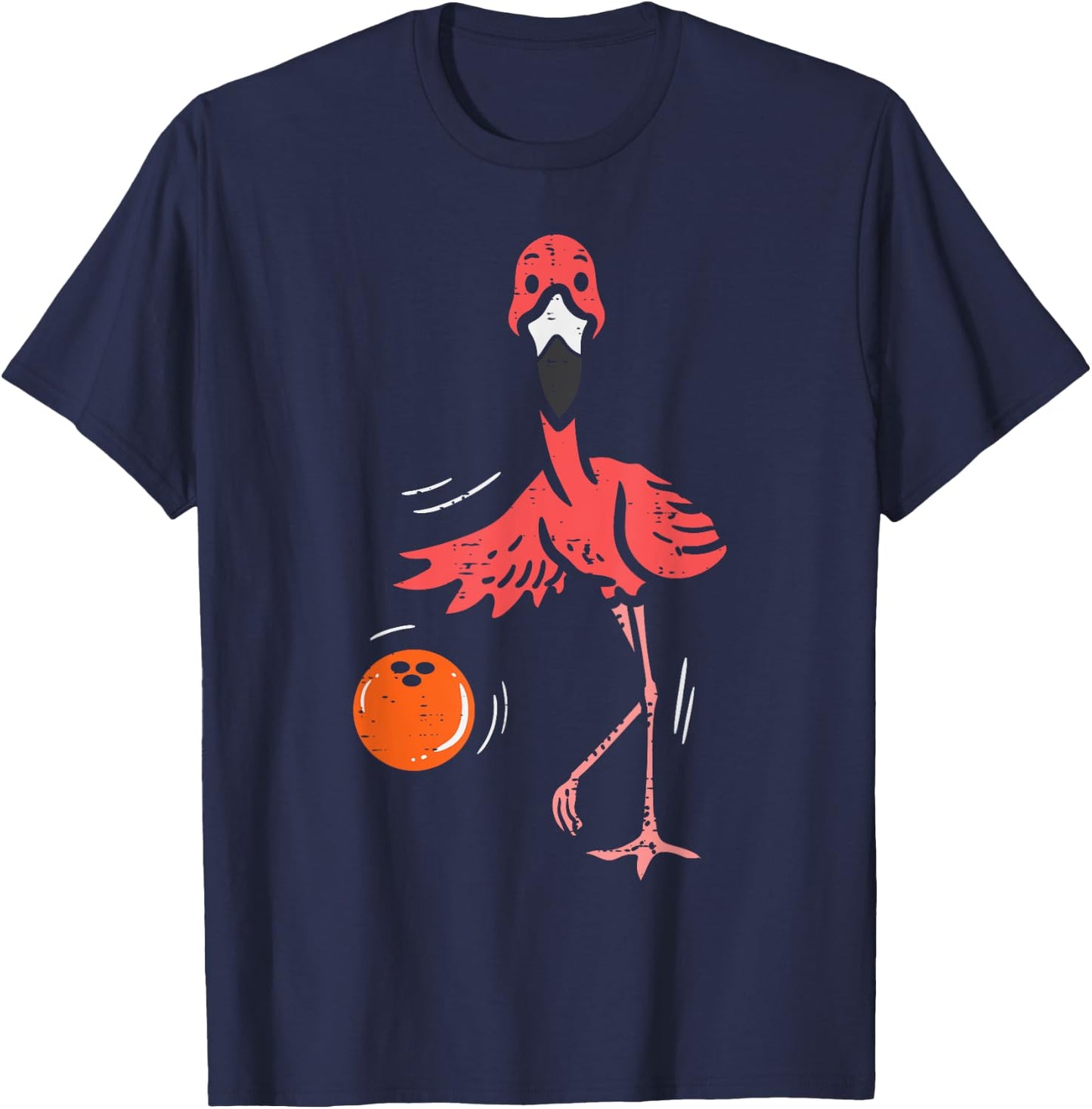 Bowling Flamingo Bowling Player Boys Girls Kid Toddler Youth T-Shirt - T-Shirt | Navy