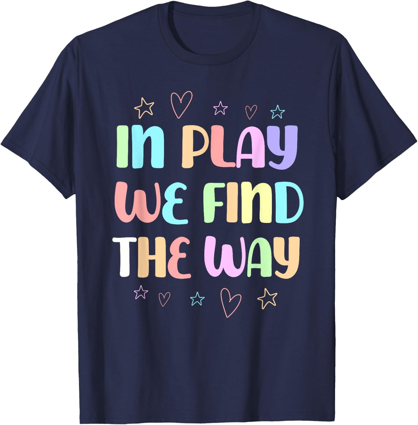 Funny Play Therapist Quote Child Behavioral Therapy T-Shirt - T-Shirt | Navy