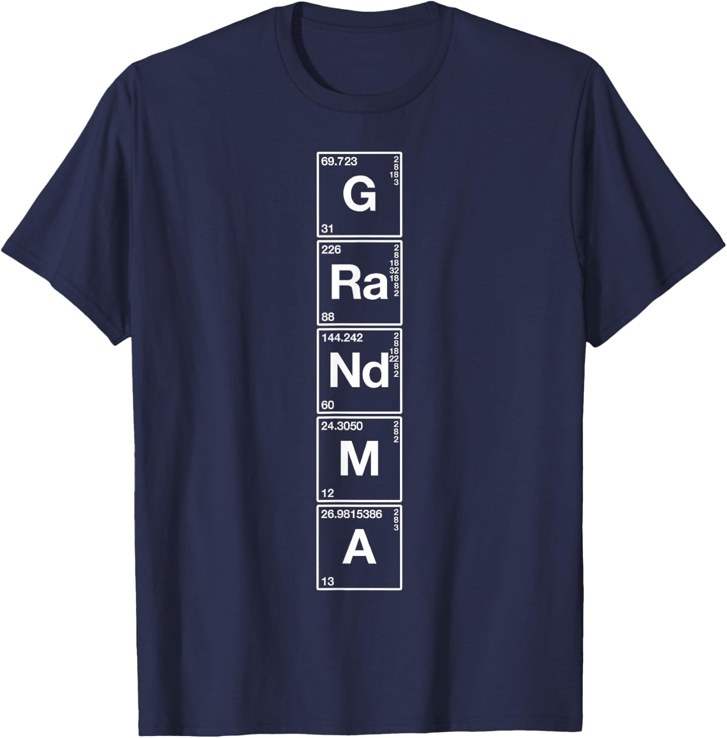 Grandma - Cute Grandparents Gift Funny Vintage Science Mom T-Shirt - T-Shirt | Navy