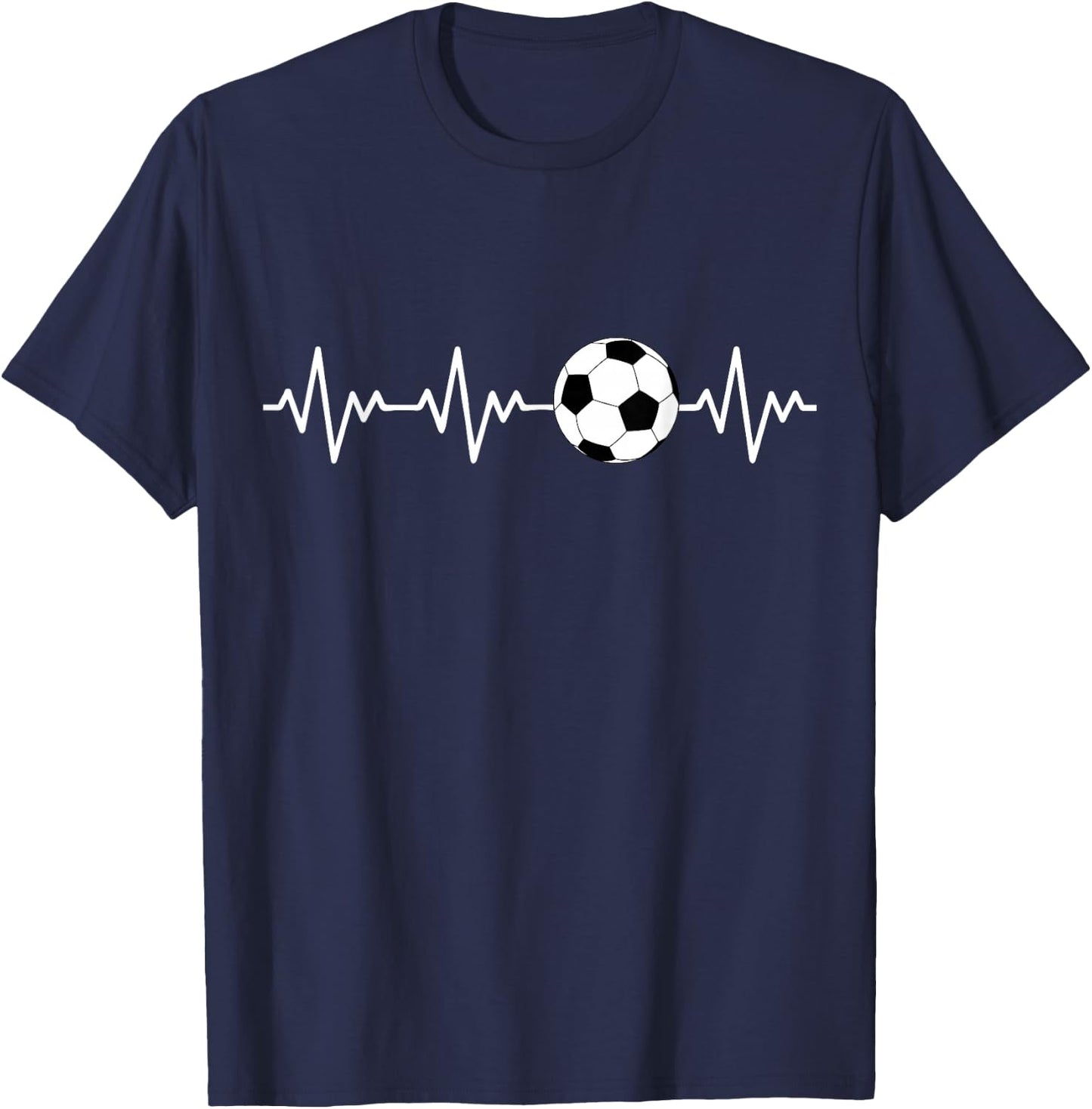 Heartbeat Soccer T-Shirt - T-Shirt | Navy