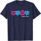 Daytona Beach Florida Hibiscus Flower Girls T-Shirt - T-Shirt | Navy