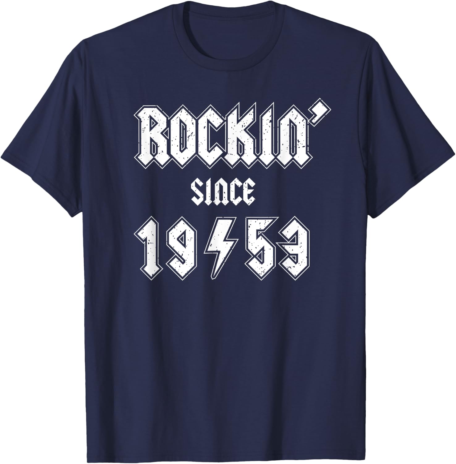 Rockin' Since 1953, Gen X Boomer Rocker Celebrate Birth Year T-Shirt - T-Shirt | Navy