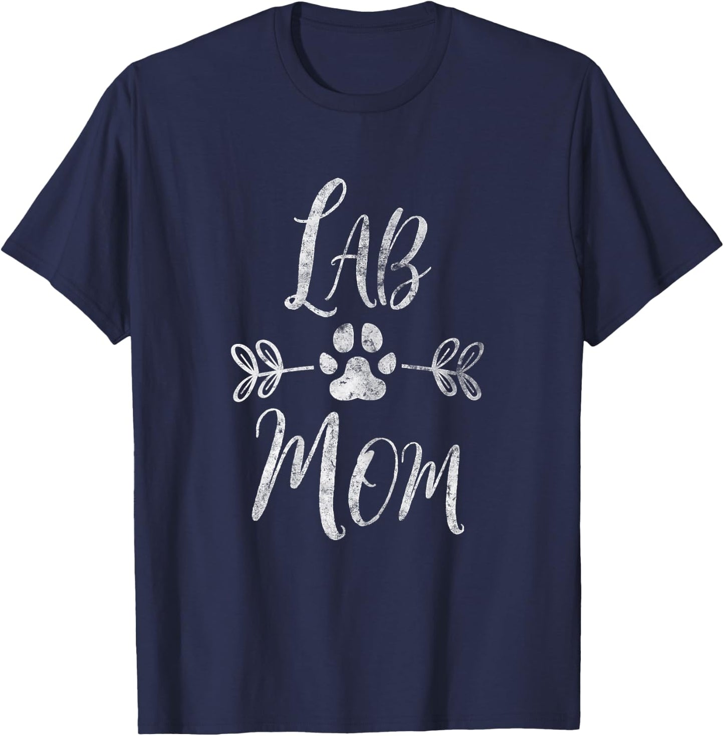Lab Mom Shirt Labrador Retriever Lover Owner Funny Dog Mom T-Shirt - T-Shirt | Navy