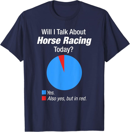 Horse Racing Lover Obsessed Gift T-Shirt - T-Shirt | Navy