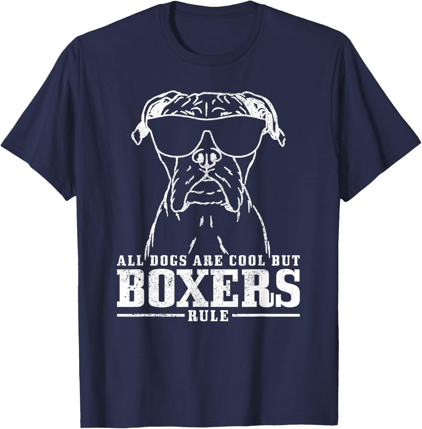 Boxer Saying Funny Dog Boxer Women Girls Kids T-Shirt - T-Shirt | Navy
