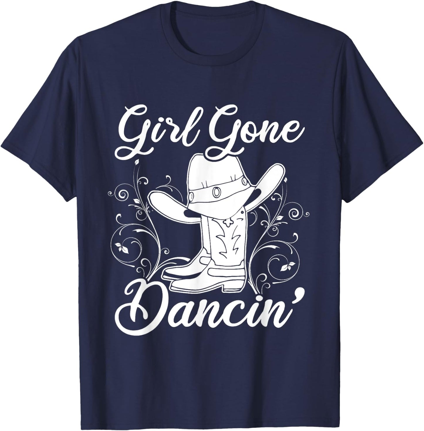 Line Dancing Texas Cowgirl Gift Women Line Dance T-Shirt - T-Shirt | Navy