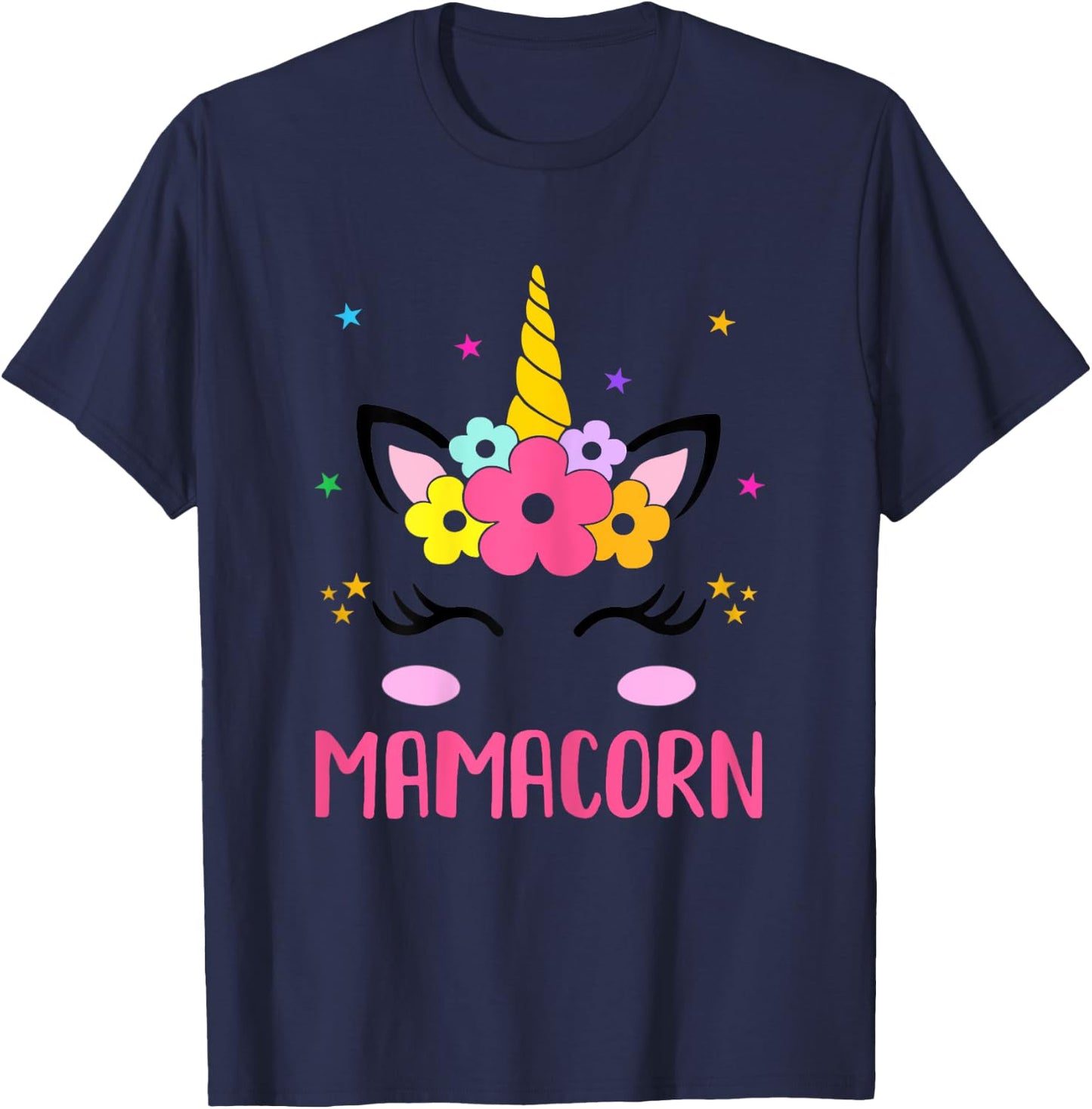 Funny Mamacorn Unicorn Costume Mom Mother's Day T-Shirt - T-Shirt | Navy