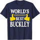 Buckley Surname Team Family Last Name World's Best Buckley T-Shirt - T-Shirt | Navy