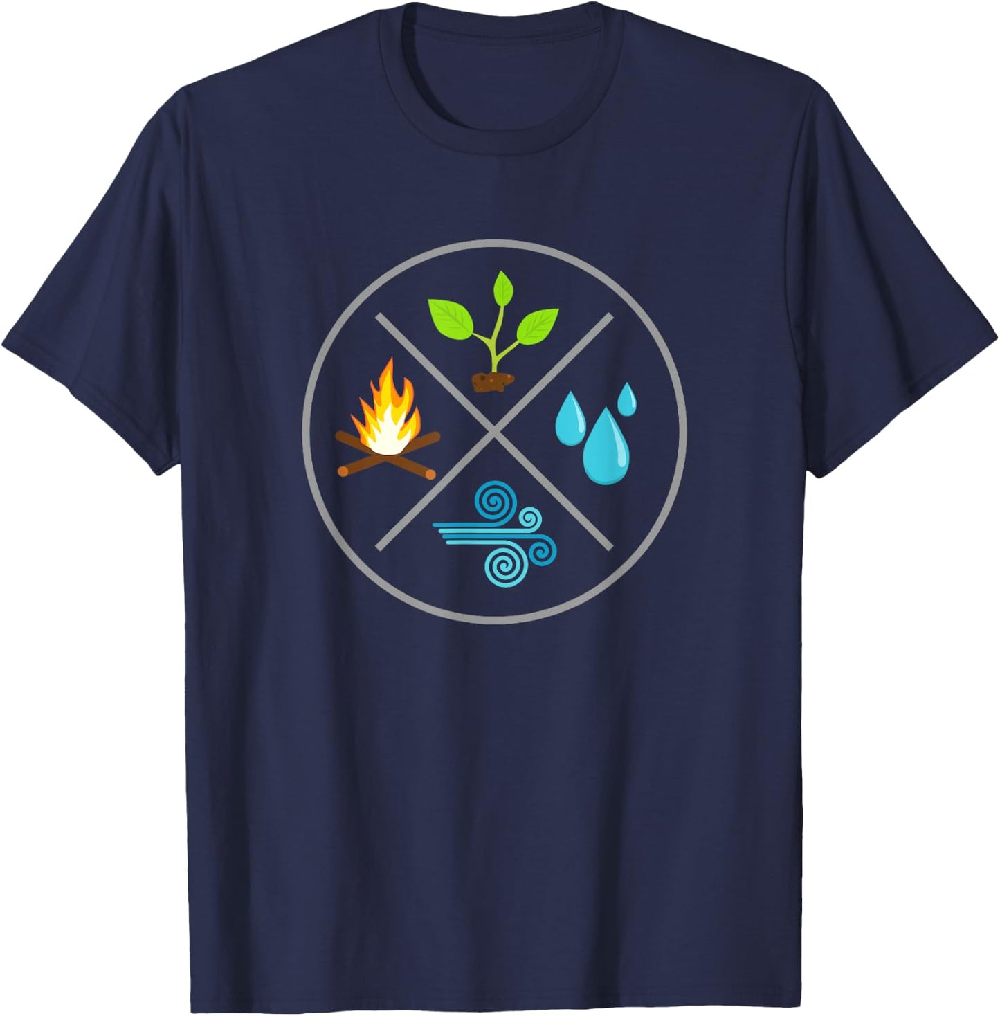 The 4 Elements T-Shirt - T-Shirt | Navy