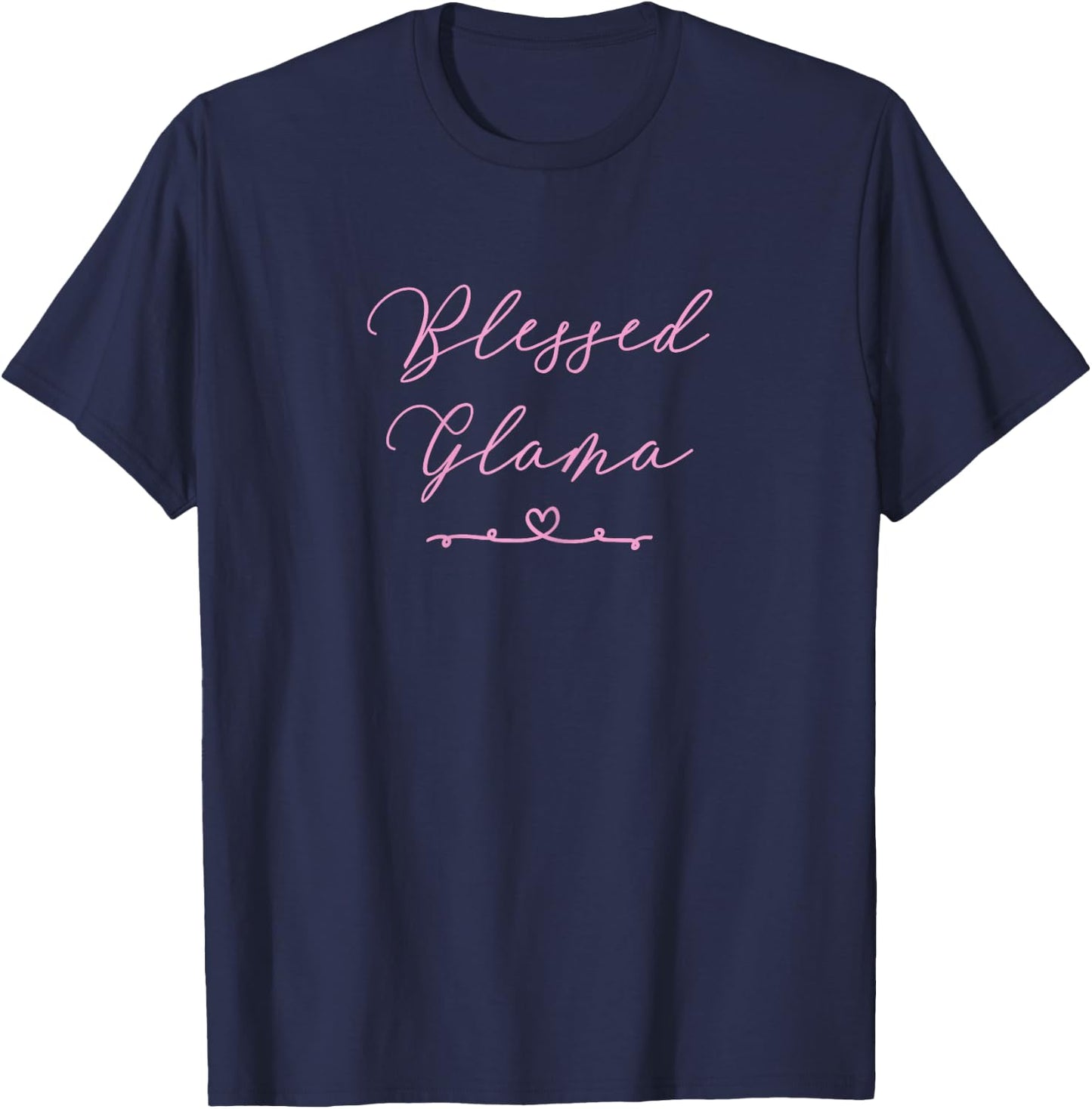 Blessed Glama T-Shirt - T-Shirt | Navy
