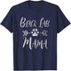Black Lab Mama Shirt Labrador Retriever Lover Funny Dog Mom Women T-Shirt - T-Shirt | Navy