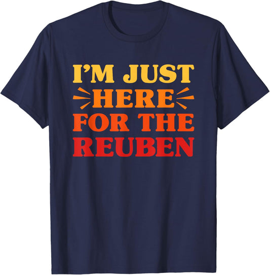 Reuben I Love Reuben Funny Food Reuben Sandwich Lover T-Shirt - T-Shirt | Navy