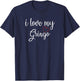 I Love My Gringo Valentine's Day Mexican Wife Girlfriend T-Shirt - T-Shirt | Navy