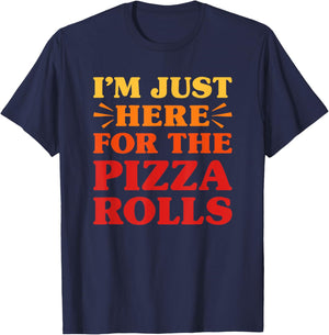 Pizza Rolls I Love Pizza Rolls Funny Food Pizza Roll Lover T-Shirt - T-Shirt | Navy