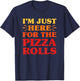 Pizza Rolls I Love Pizza Rolls Funny Food Pizza Roll Lover T-Shirt - T-Shirt | Navy