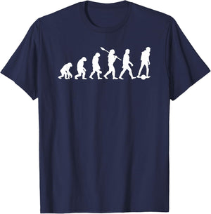 Onewheel Evolution Onewheeling Floating , Small, Black T-Shirt - T-Shirt | Navy