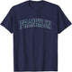 Franklin Tennessee TN Vintage Sports Design Navy Design T-Shirt - T-Shirt | Navy