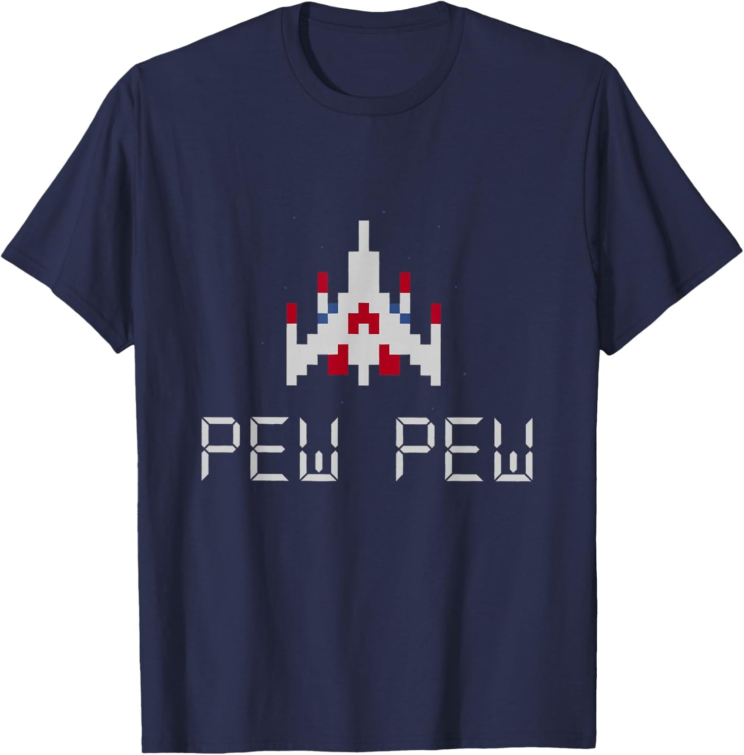 Arcade Retro video game ship T-Shirt - T-Shirt | Navy