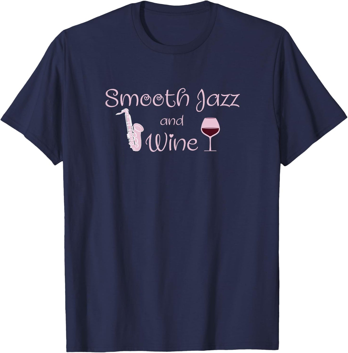Smooth Jazz and Wine Jazz Music Festival Concert T-Shirt - T-Shirt | Navy