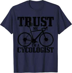Road Bike Cycologist Cycling Funny Road Cyclist Gift T-Shirt - T-Shirt | Navy