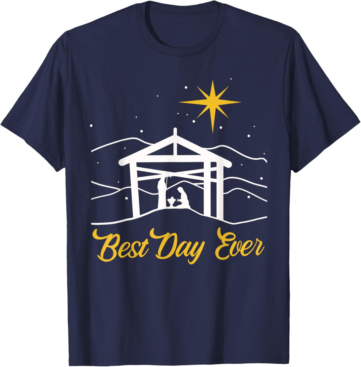 True Story Christmas Jesus Nativity gift, Christian gift T-Shirt - T-Shirt | Navy