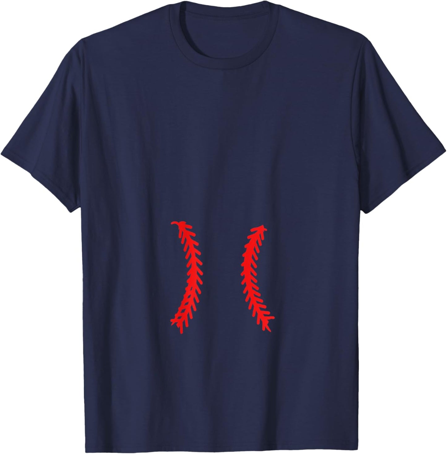 Pregnant Baseball Mom Pregnancy Announcement T-Shirt - T-Shirt | Navy