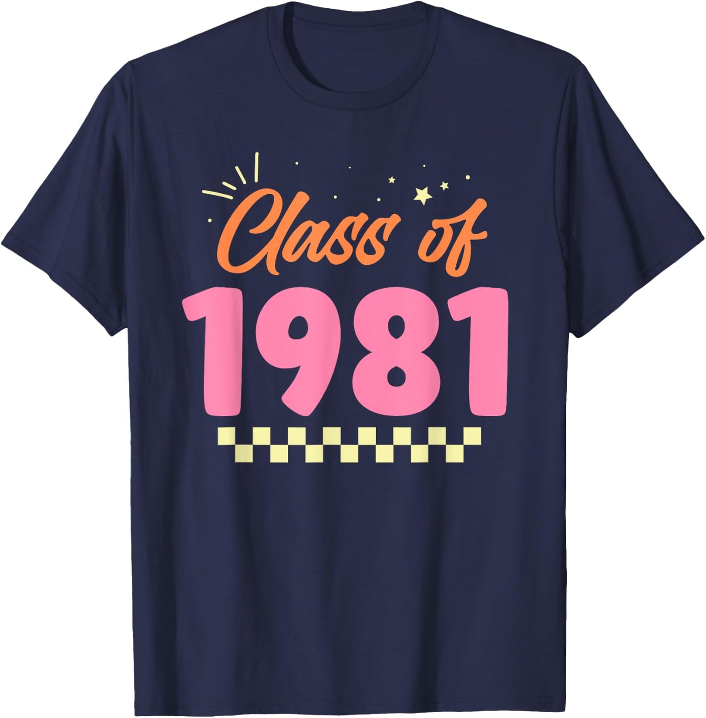 Class Of 1981 Meetup School Graduation Reunion T-Shirt - T-Shirt | Navy