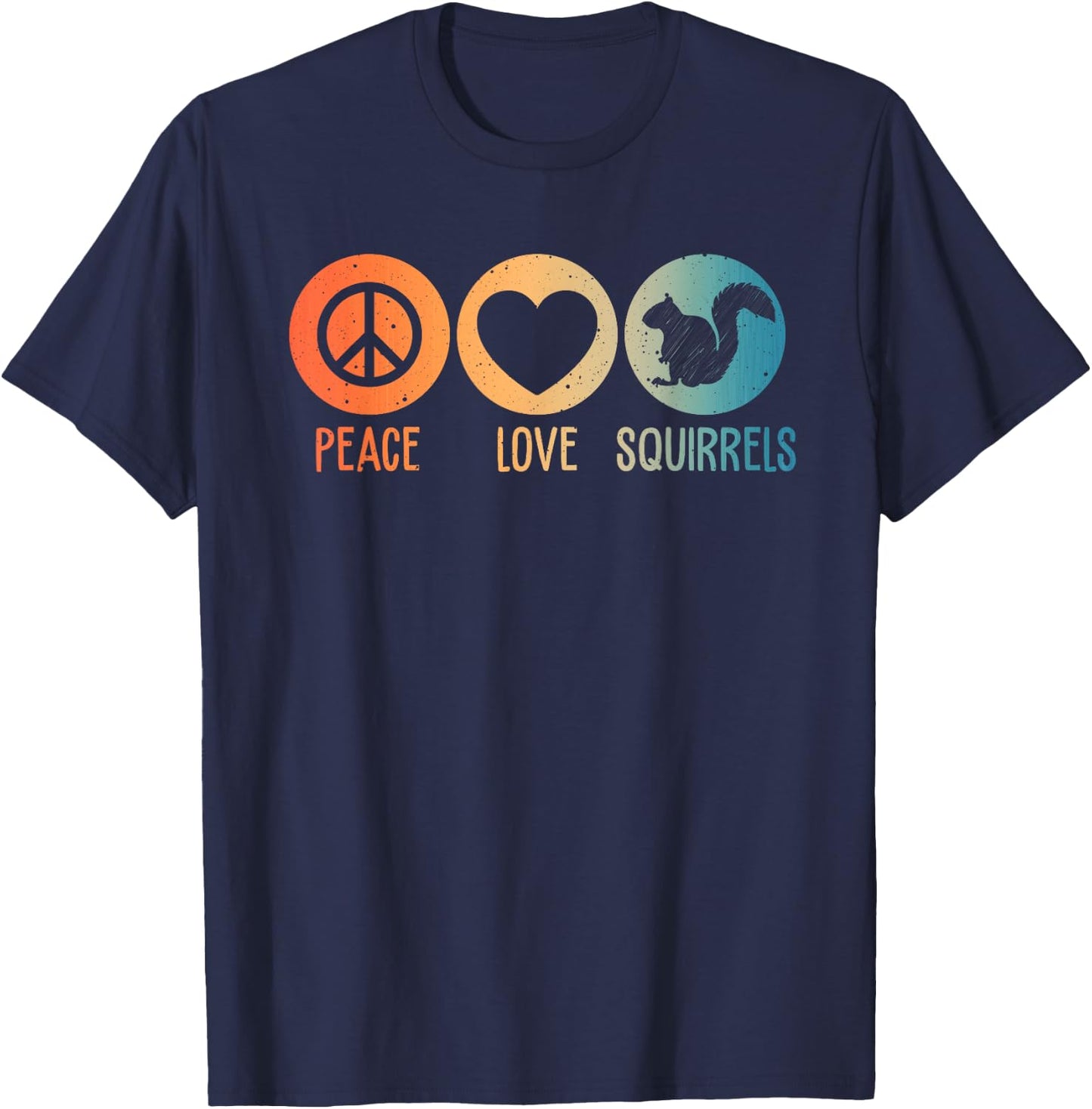 Funny Squirrel Novelty Design Squirrel Lover Men Women Kids T-Shirt - T-Shirt | Navy