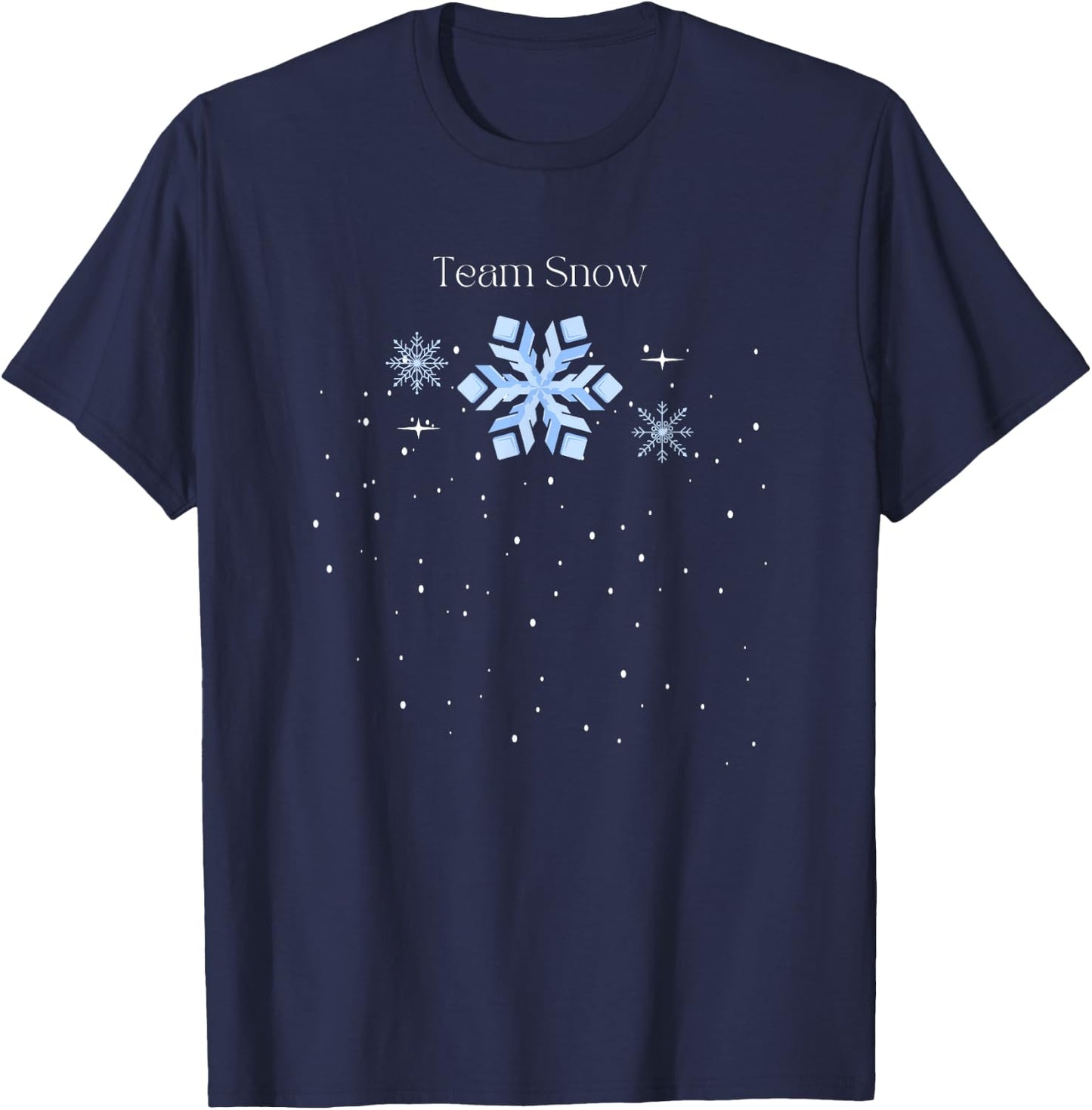 Team Snow Queen Nutcracker Ballet Christmas Snowflake Dancer T-Shirt - T-Shirt | Navy