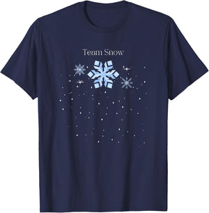Team Snow Queen Nutcracker Ballet Christmas Snowflake Dancer T-Shirt - T-Shirt | Navy