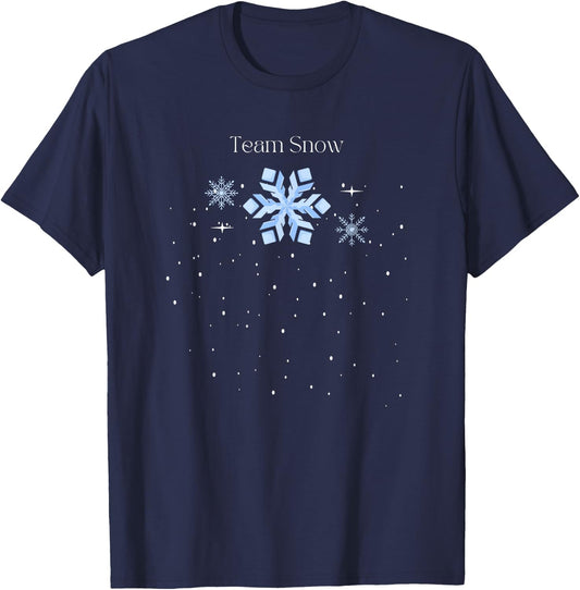 Team Snow Queen Nutcracker Ballet Christmas Snowflake Dancer T-Shirt - T-Shirt | Navy