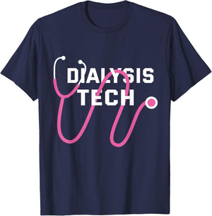 Dialysis Tech - Gift Dialysis Technologists Technicians T-Shirt - T-Shirt | Navy