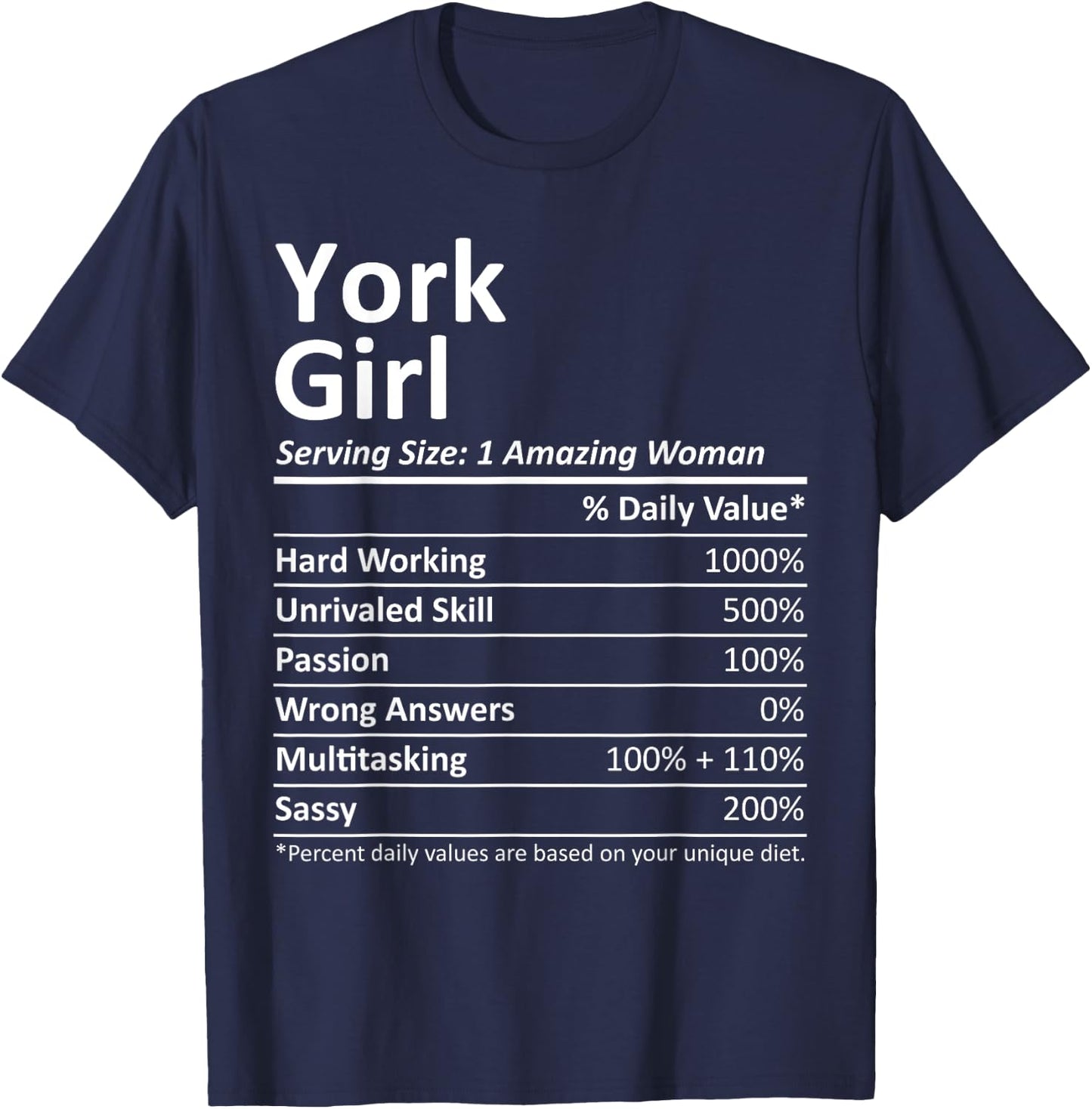 YORK GIRL PA PENNSYLVANIA Funny City Home Roots USA Gift T-Shirt - T-Shirt | Navy